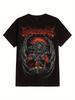 Brand of Sacrifice Demon Wings Gothic Inspired Cotton Tee Comfortable Creepy Aesthetic with Skull Bat Design