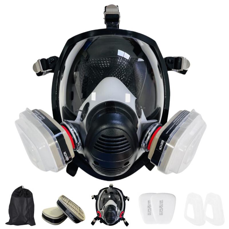 DAXTE Full Face Respirator Mask 7-Piece Set