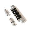 Guitar Bridges with Studs and Inserts Replacement 6 String Electric Guitar Bridge Vintage 6 Style Stopbar Tailpiece