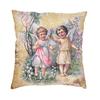 Nordic Victorian Angel Cushion Cover Velvet Fairies Sea Throw Pillow Case Living Room Decoration Pillowcase