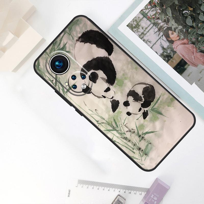 Chinese Bear Panda For Honor Magic 8 Pro 5 6 7 Lite Case For Honor Win RT 400 200 50 70 90 X8c X8b X9a X9b X9c