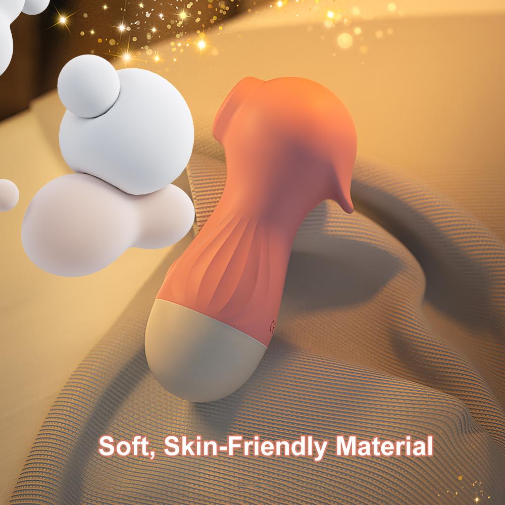 Clitoral Suction Vibrator for Women, Dual Stimulation with Powerful Vibration & Rhythmic Suction, Soft Silicone Sex Toy