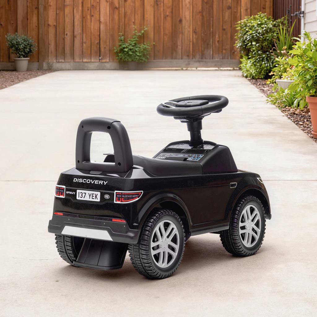 Land Rover Licensed Toddler Ride On Car with Horn, Engine Sounds, Under-Seat Storage, for 18-36 Months, Black