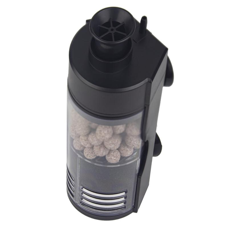 Aquarium Wasserreinigungsgerät Saugnapf Fisch Wandmontiert Wasserzubehör Leises Filtergerät für Büro Zuhause