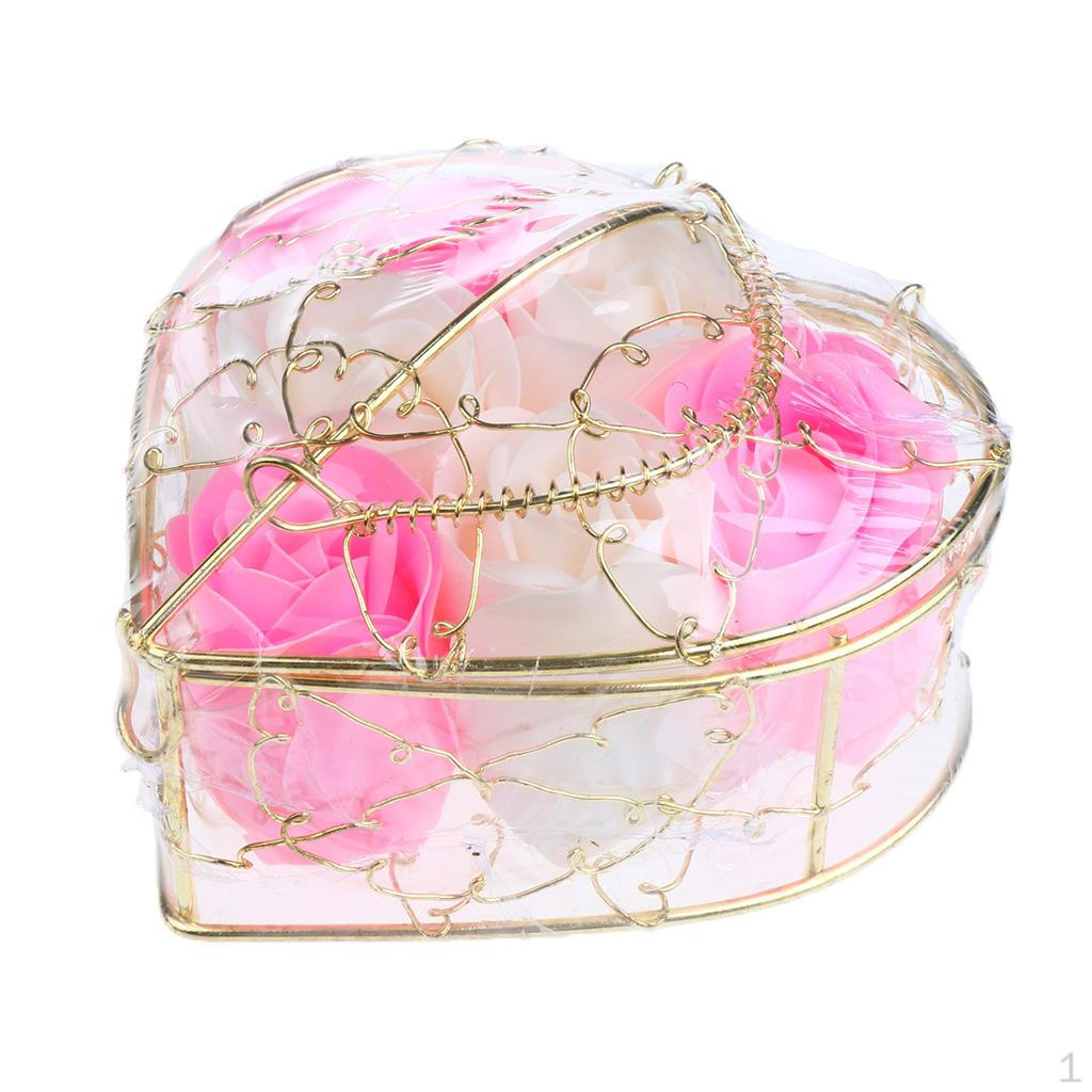 6 Pieces of Rose-scented Bath-soap-flower Leaves