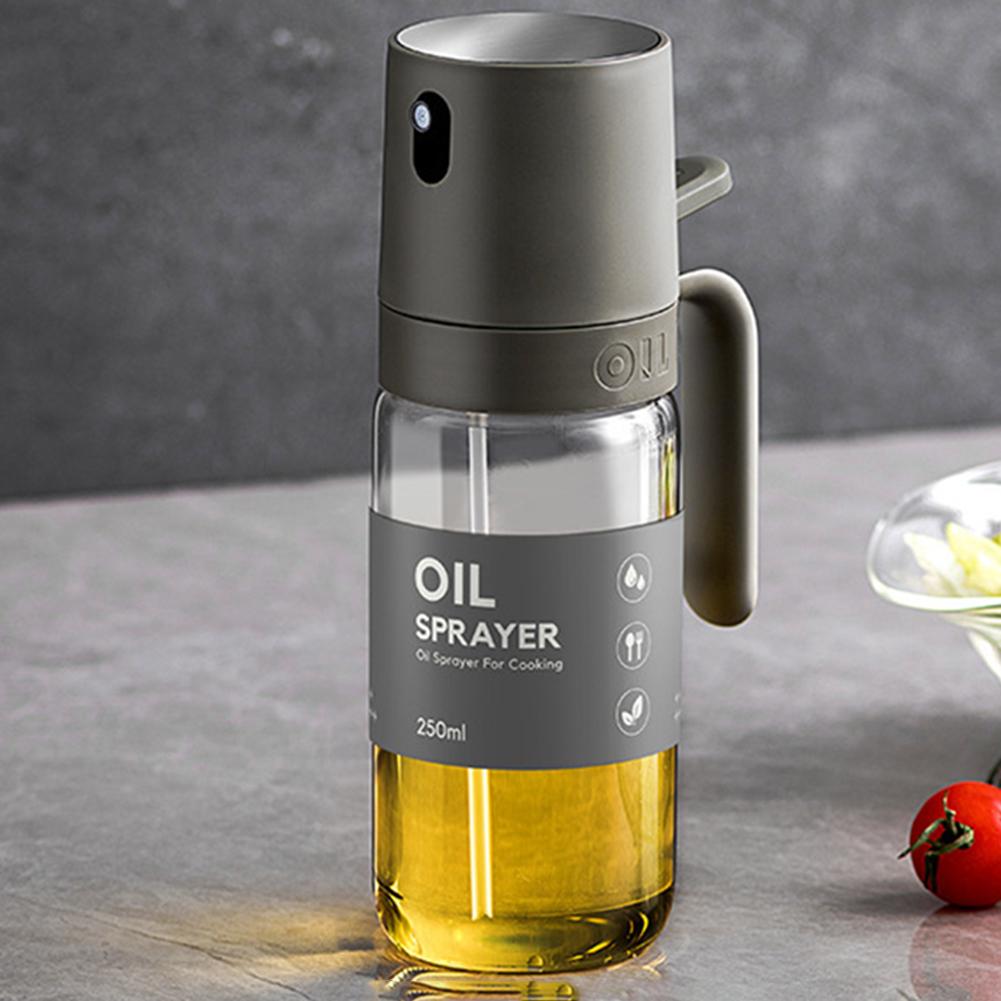 250ML Olive Oil Dispenser Durable Rust Proof Refillable Spray Bottle for Air Fryer Grilling and Baking Use