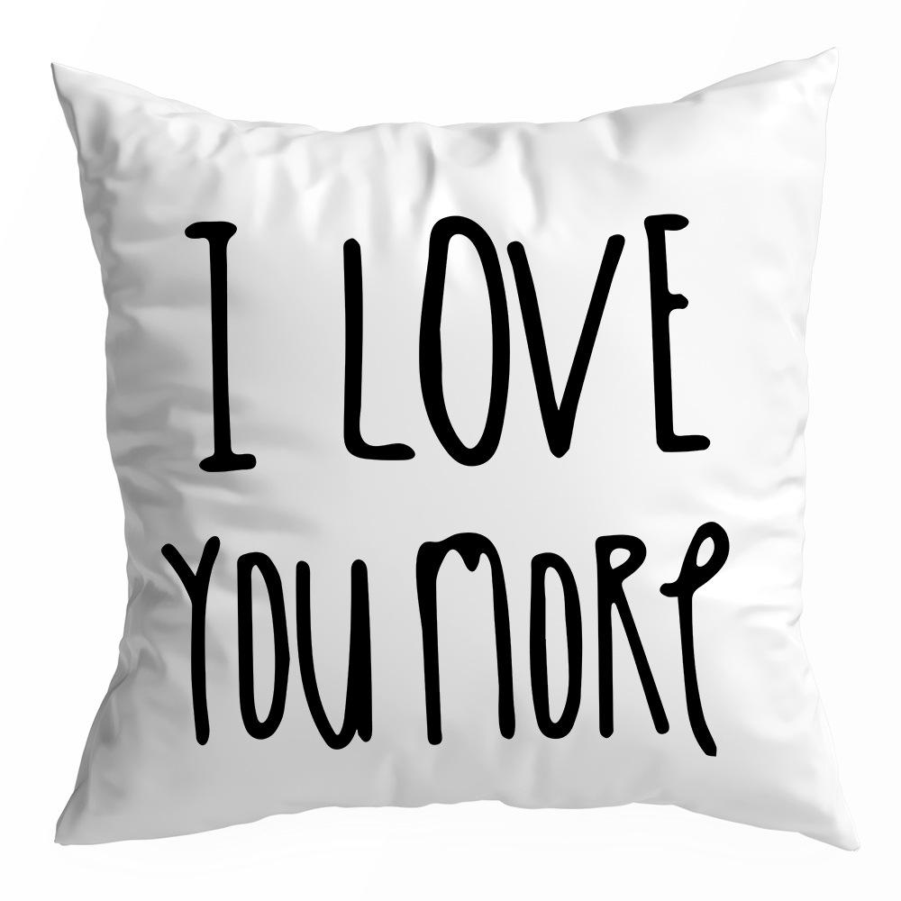 Valentine's Day Pillowcase, Peach Skin Velvet Heart Print Home Fabric Sofa Pillow, Car Waist and Back Cushion Cover