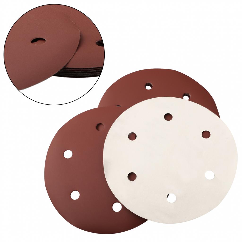 Sandpaper Polishing Tools 10PCS 40-2000grit 6 Hole 9inch/225mm Alumina