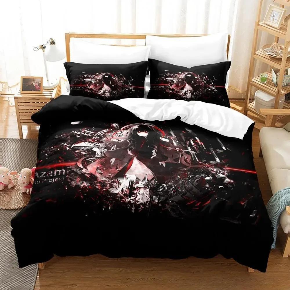 Kagerou Project Bedding Set Cartoon Anime Three-piece Set Adult Kid Bedroom Duvet Cover Sets 3D Kawaii Impression Textile