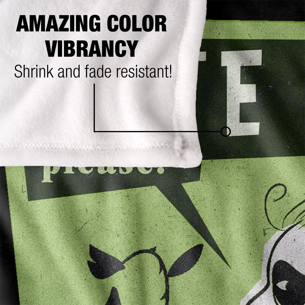 Beetlejuice Three Words Blanket