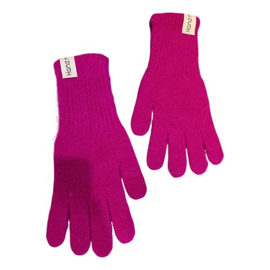 Winter Knitted Gloves Stretchy Warm Gloves Solid Color Fingered Gloves