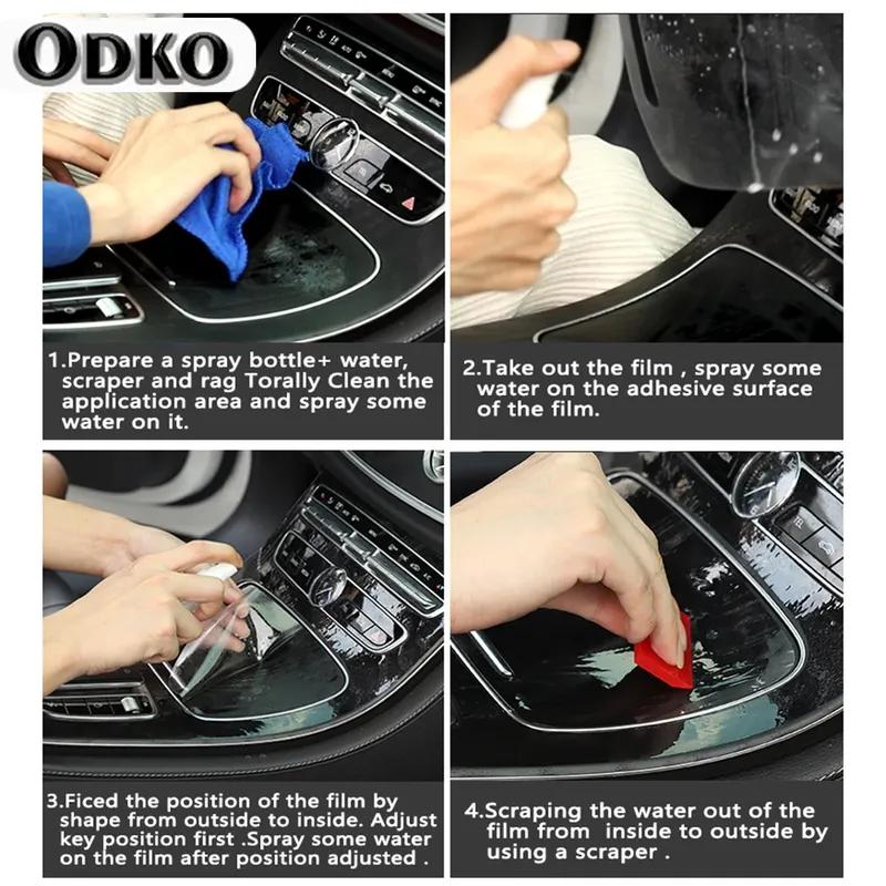 For Land Rover Range Rover Vogue L405 RR Sport L494 Car Door Center Console Film Central AC Navigation Screen TPU Protector Film