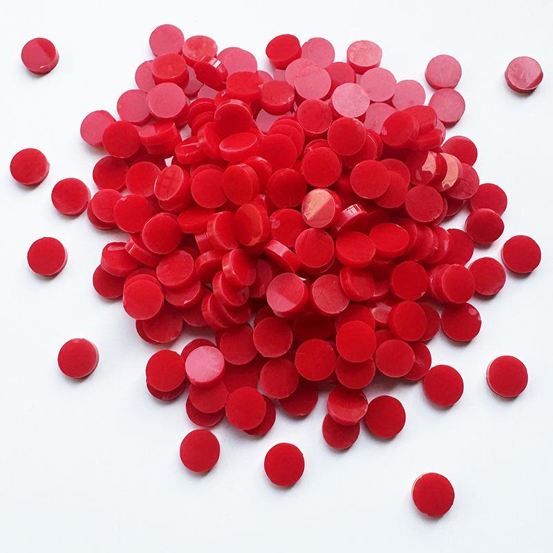200g Bunte Runde Acryl-Mosaiksteine für DIY-Kunstprojekte