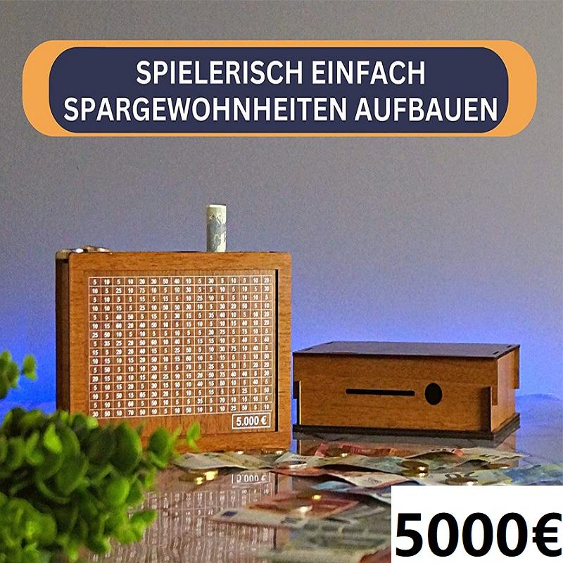 Saving Box 10000 Piggy Banks To Save10000 Euros Money Vault Children's Purse Deposit with Counter Eur Wooden Box