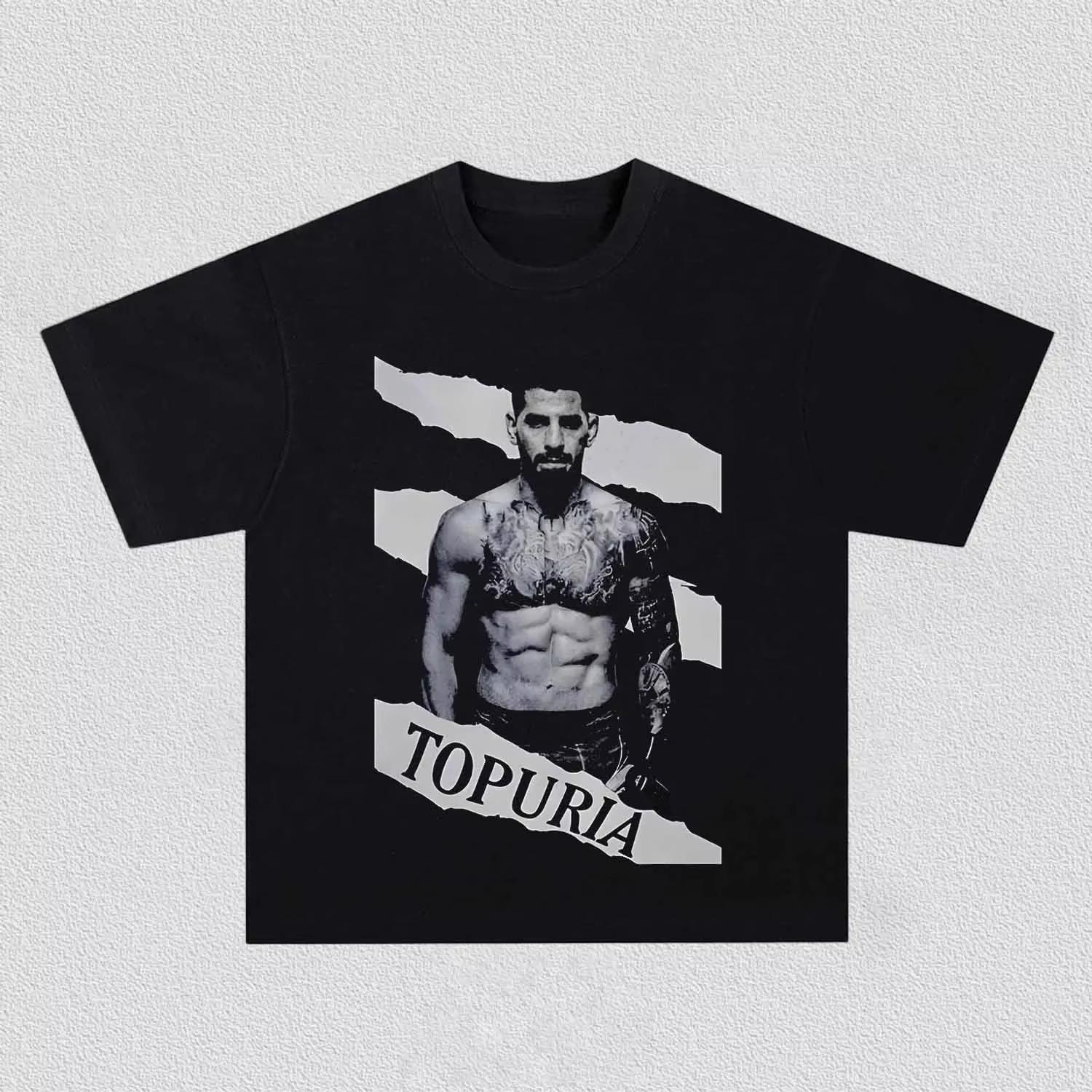 Charles Oliveira Vs Ilia Topuria Faceoff TShirt Men Women Fighters Graphic Tee Casual Cotton Streetwear Short Sleeve Tops M