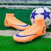 Male Adults''s High Top Football Shoes FG Long Spikes Adult Football Shoes Lightweight Professional Athletic Training