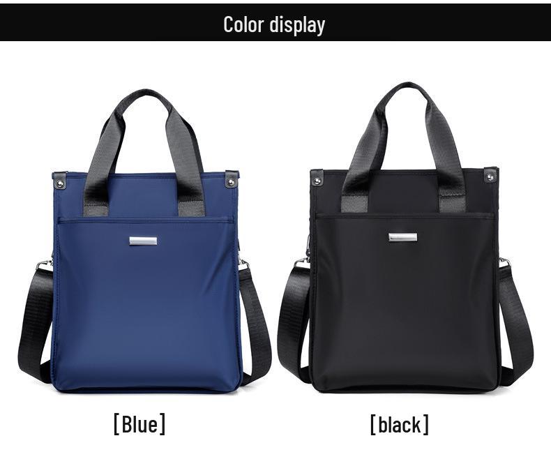 Men's Vertical Charm Handbag - Business Casual Briefcase, Commuting Shoulder Crossbody Bag