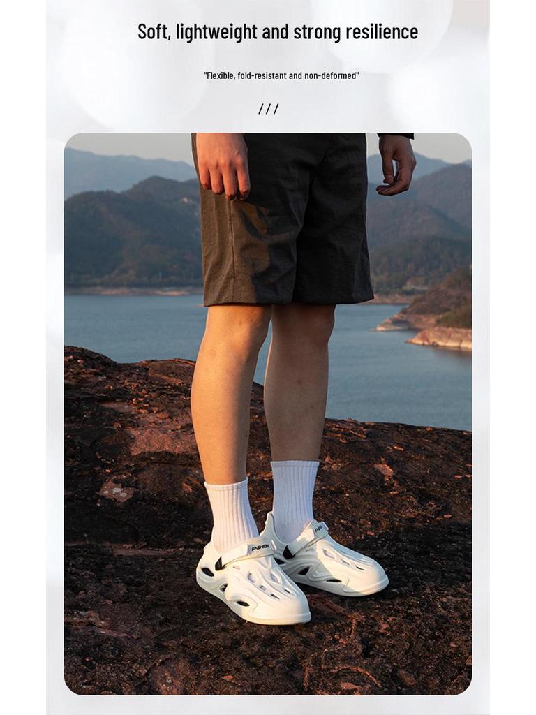 Men's Thick-Soled Non-Slip Clogs for Driving, Fishing, and Outdoor Beach Wear