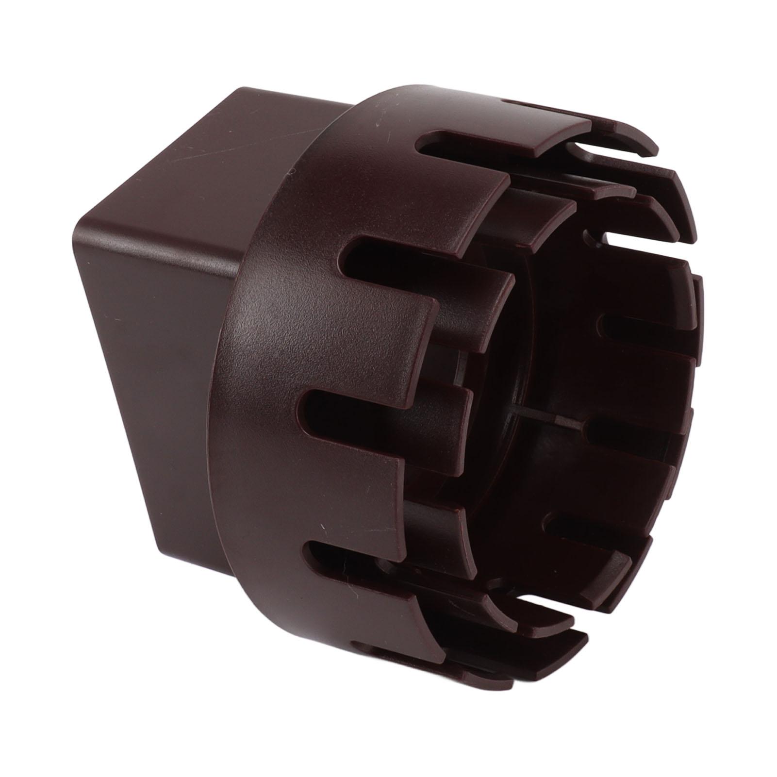 

Downspout Adapter Plastic Drain Adapter Replacement Downpipe Converter Connector with Screws Brown L 3x4in