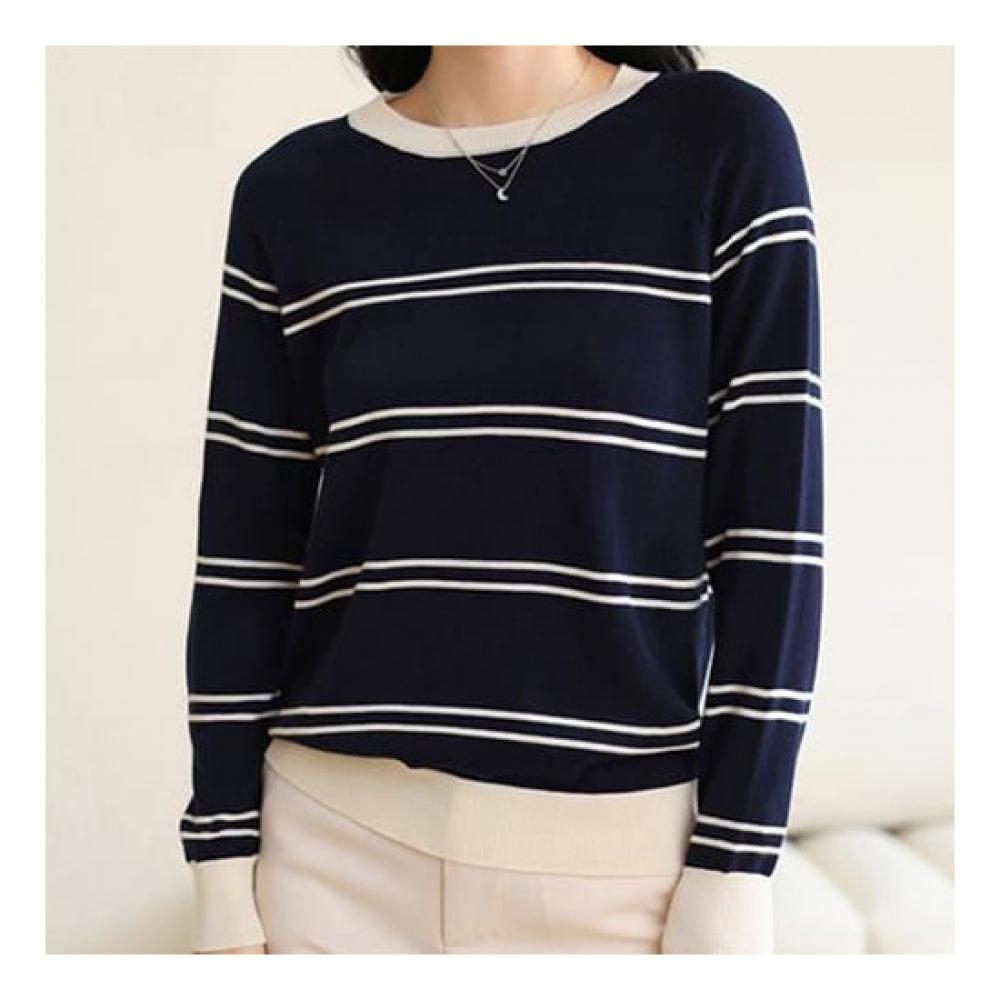 Navava Nk2000 Line Point Long Sleeve Knit
