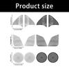 2PCS Heat Resistant Auto Speaker Cover Guards With Strong Adhesive Metal Construction Easy Installation Car Accessories