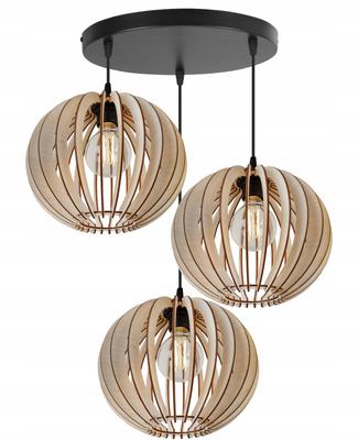 MODERNE HOLZ-LED-DECKENHÄNGELEUCHTE