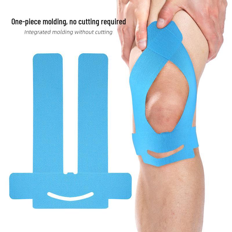 Pre-Cut Large Elastic Kinesiology Knee Tape - Anti-Friction Support for Marathon Sports