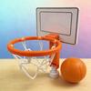 Mini Desktop Basketball Hoop with Self-Adhesive Mount Stress Relief Finger Basketball Set for Office Home Portable Fun Tabletop Game Creative Desk