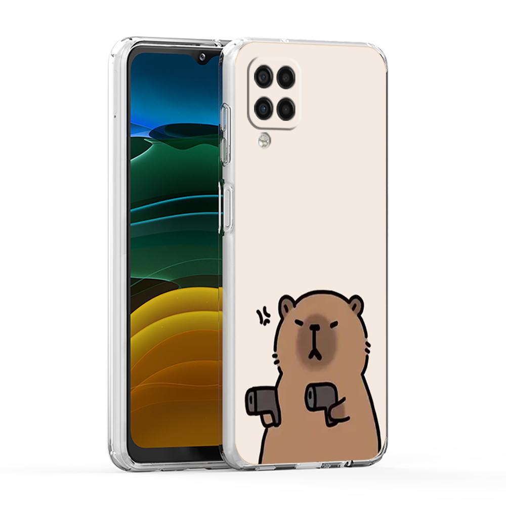 Cute Capybara Phone Case For Samsung Galaxy A13 A33 A35 A55 A73 A53 A23 A51 A71 A21S A12 A31 A41 A05s A03S A15 A25 A32 5G Cover