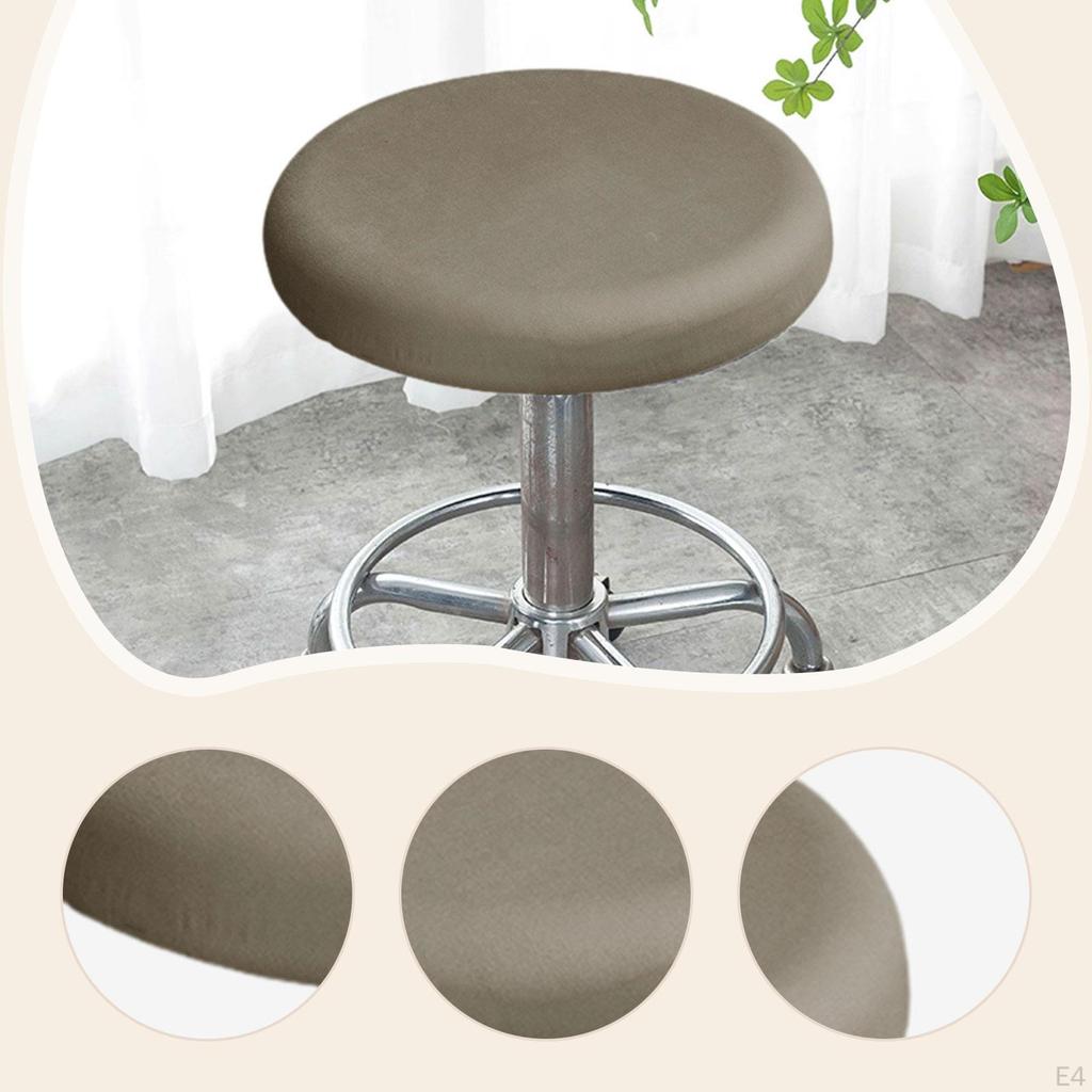 Chair Covers Round Stool Cover Seat Slipcover Made of Material for Protection Living