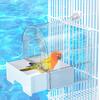 Wall Mounted Bird Bath Cage Clear Bird Shower Box Practical Parrot Hanging Bathtub  Cockatiel