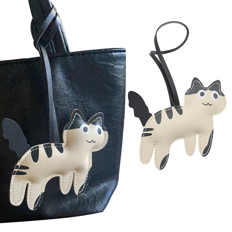 1PC/2PCS Ornament Mobile Phone Pendants Keychains Gifts For Cat Lovers Cartoon Shape Clothing Accessories Multicolor