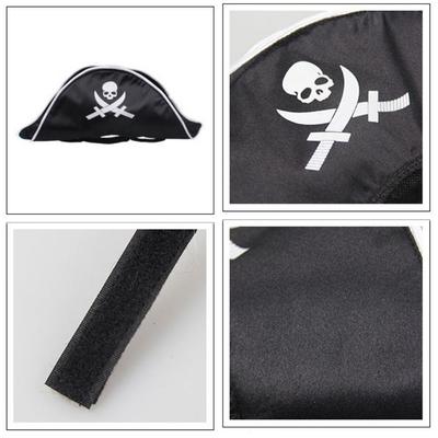 Chapéu de Cachorro para Halloween Chapéu de Pirata Ajustável para Animal de Estimação Chapéu de Aranha de Gato Macio Respirável Chapéu de Bruxa para Animal de Estimação Chapéu de Mago de Gato Festa de Halloween