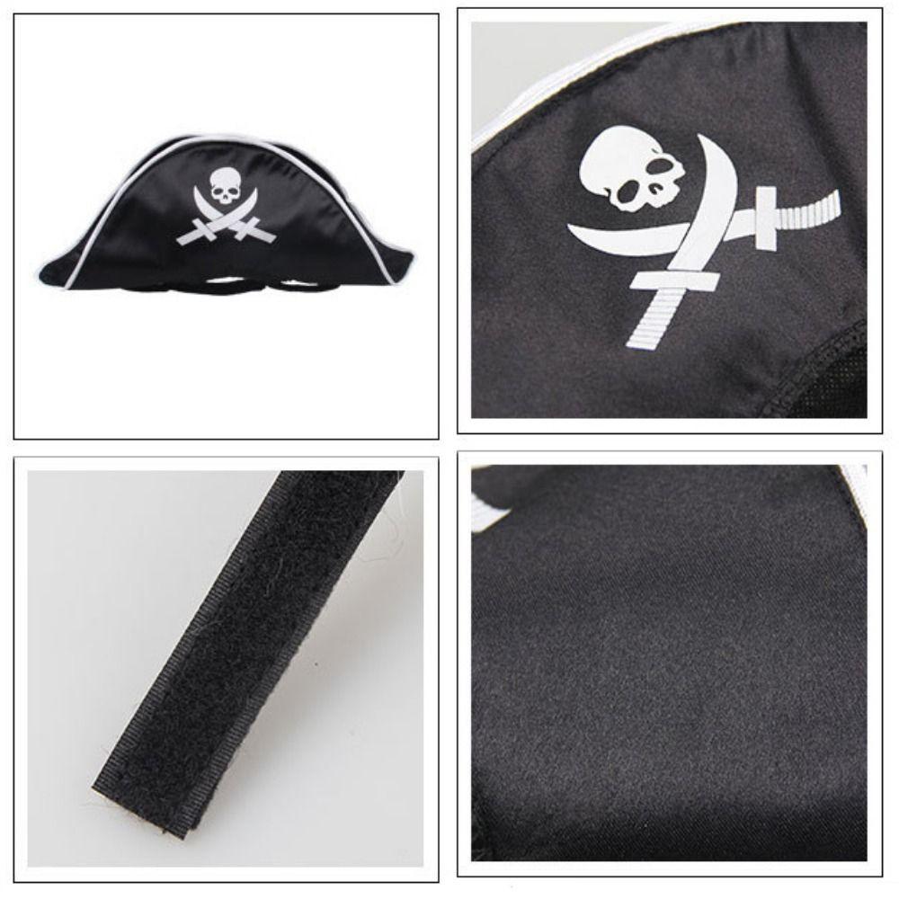 Breathable Pet Pirate Hat Soft Cat Spider Hat Dog Cosplays Hat  Cosplay Party