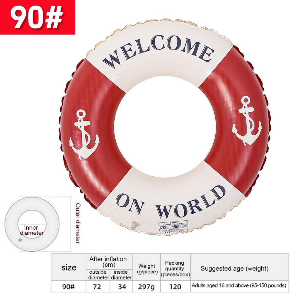 Thickened Swim Ring Float with Handle Swimming Circle Swimming Ring for Kids Adults for Swimming Pool Party Decorations