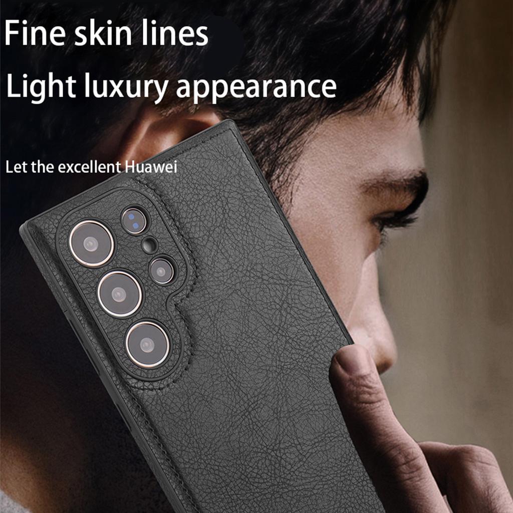 PU Leather Phone Case for Samsung Galaxy S26 Ultra S25 Plus S24, Shockproof Camera Lens Protection Back Cover