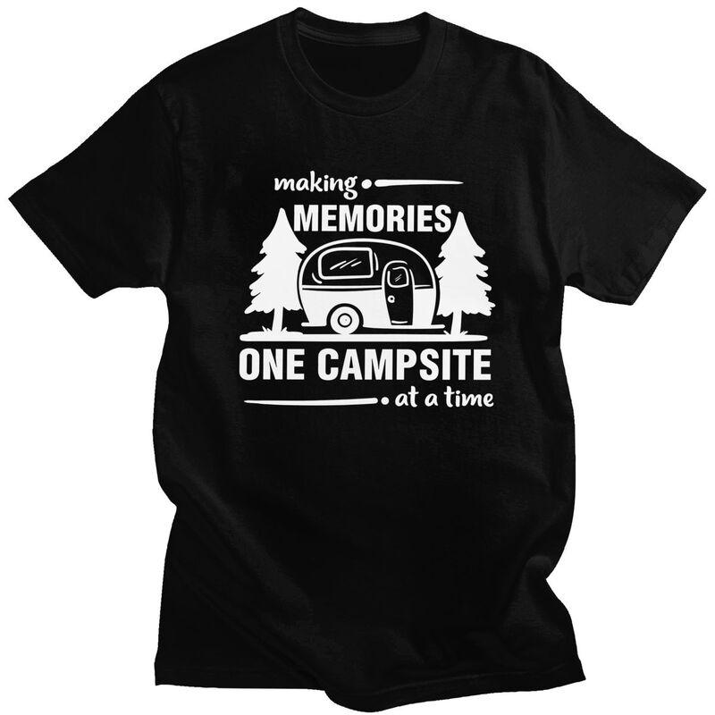 

Custom Cool Adventure Camping Happy CamperCamping T Shirt Men 100% Cotton T-shirt Casual Tee Tops Streetwear Tshirts - Men s ... S разноцветный
