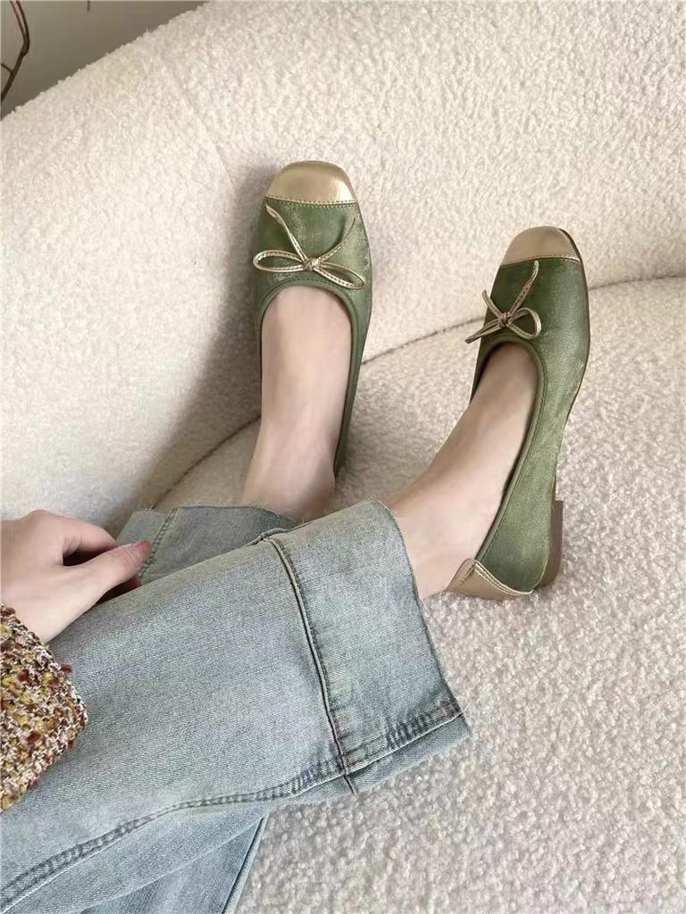 Einzelschuhe, weiche Sohle, flache Ballettschuhe