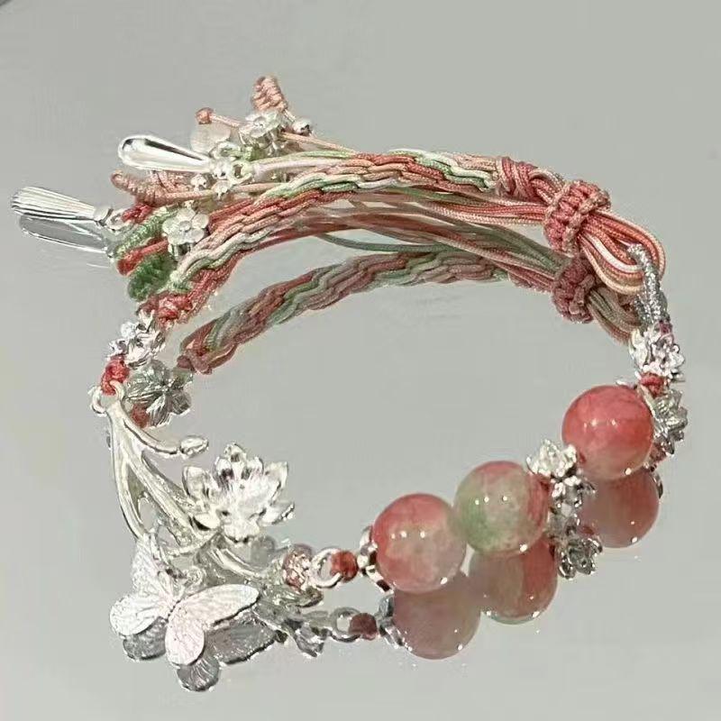 Baroque Pearl Drawstring Bracelet: Women's Light Luxury, Irregular Design, Exquisite Handcrafted Jewelry.