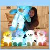 Adorable Teddy Bear Plush Toy With Led Colorful Lights Small Size Long Plush Flashing Function