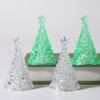 Luminous Christmas Tree Crystal  Lamp Transparent Xms Eve Candle Lights  Desktop Props