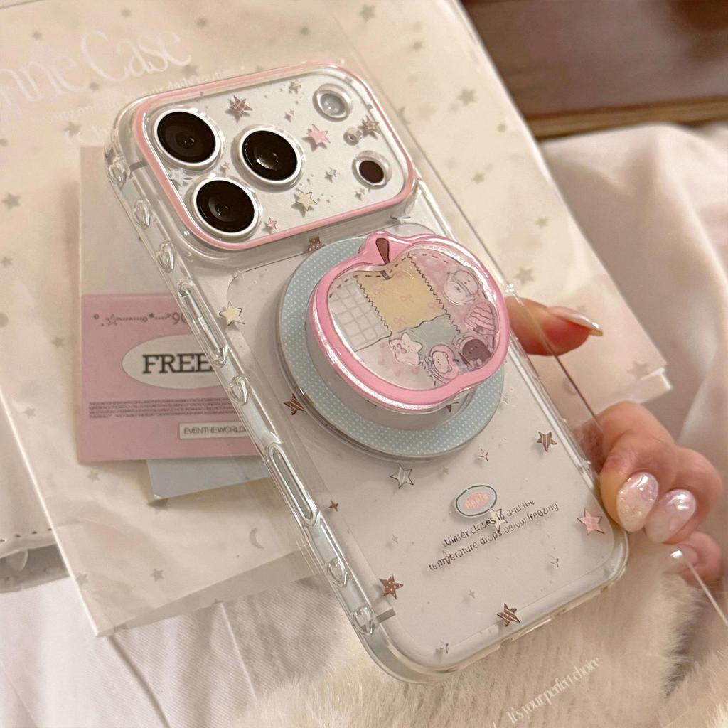 Creative Apple Magnetic Phone Case Compatible with iPhone 16, iPhone 17, and iPhone 17 Pro Max