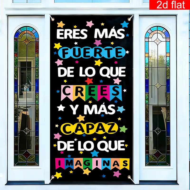 

2D Eres Más Fuerte De Lo Que Crees Encouragement Door Flag 47.2x31.5inch/120*80cm