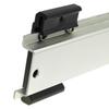 4Pcs 1.02 Width DIN Rail Mount Clip Black Universal Snap in Din-Rail Mounting Brackets Aluminum Alloy DIN Rail Fixed Clamp