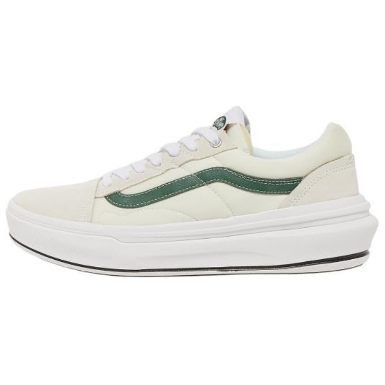 Vans Old Skool Overt CC Comfortable Versatile Low-Top Skate Shoes Men Sneakers White Green VN0A7Q5EYQ1