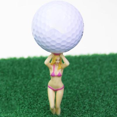 Golf Tees Charaktermodellierung Rutschfest Leicht Lustig Damen Bikini Golf Tees für Golf