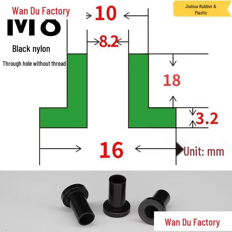 T-Shaped Nylon Insulating Bushing Spacer for M3-M35 Threads