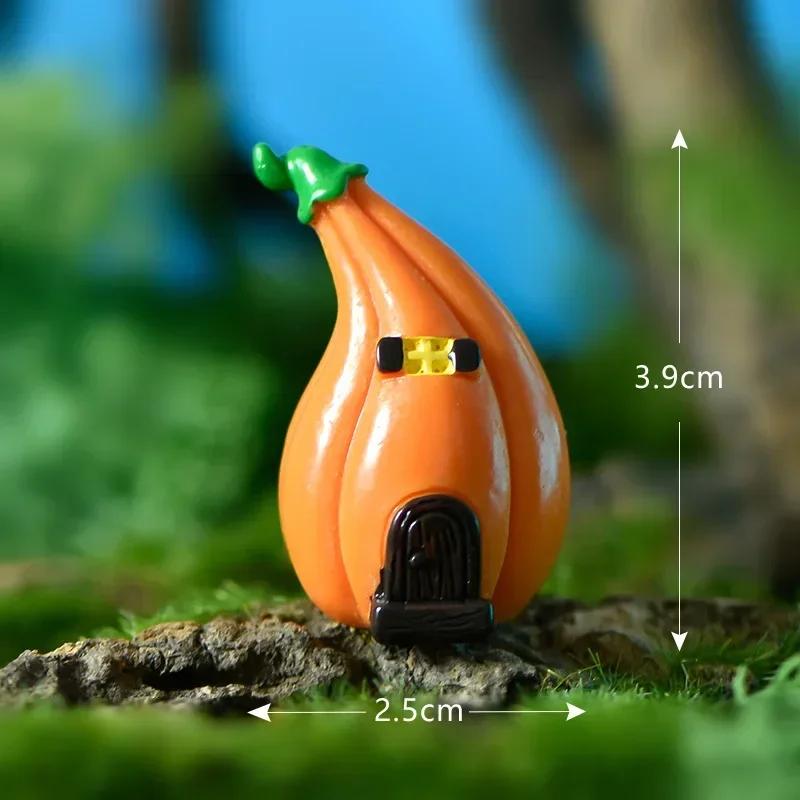 Mini Halloween Figurines Miniature Cute Halloween Ghost Pumpkin Fairy Miniatures Figurines Home Decoration DIY Resin Craft