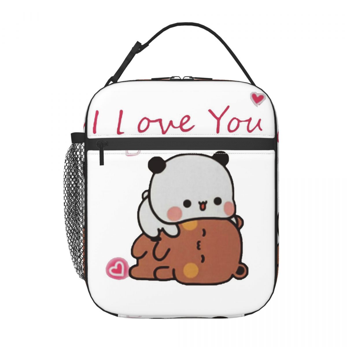 Bubu Dudu Panda And Brownie Bear Couple Insulated Lunch Bag for Women Kids Portable Food Boxes Thermal Lunch Box Tote One Size