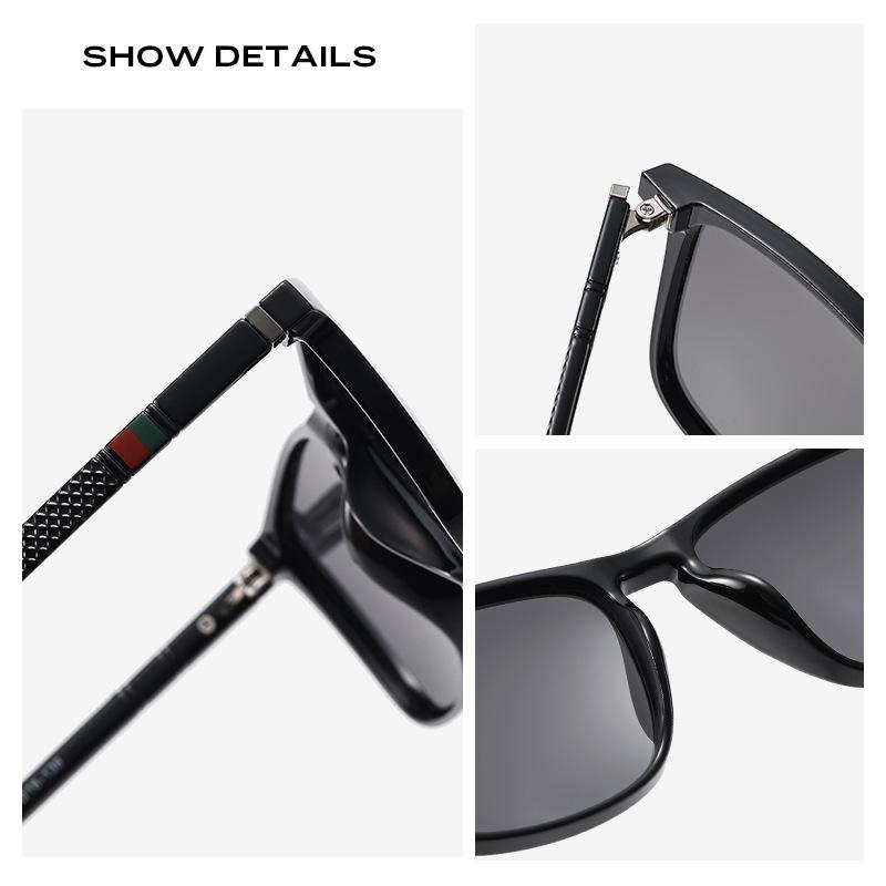 New Polarized Square Classic Sunglasses for Men & Women - Ideal for Driving & Fishing